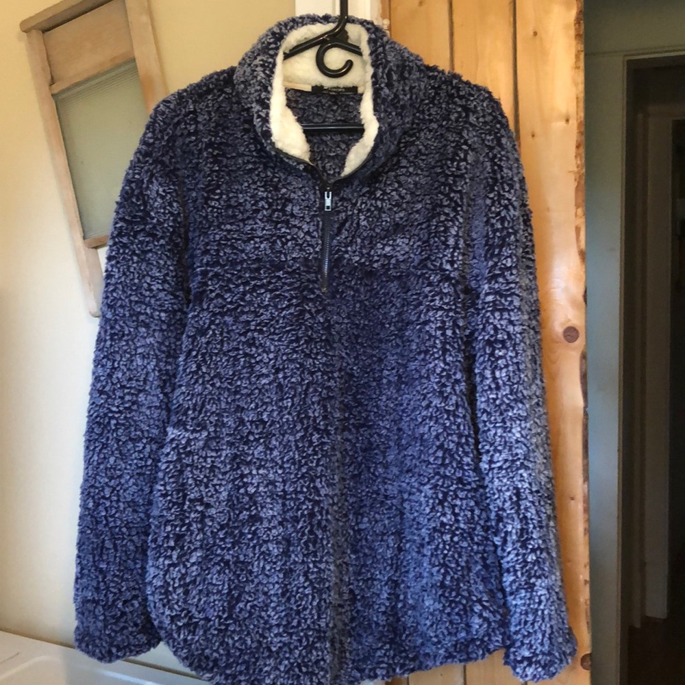 Quarter zip sherpa